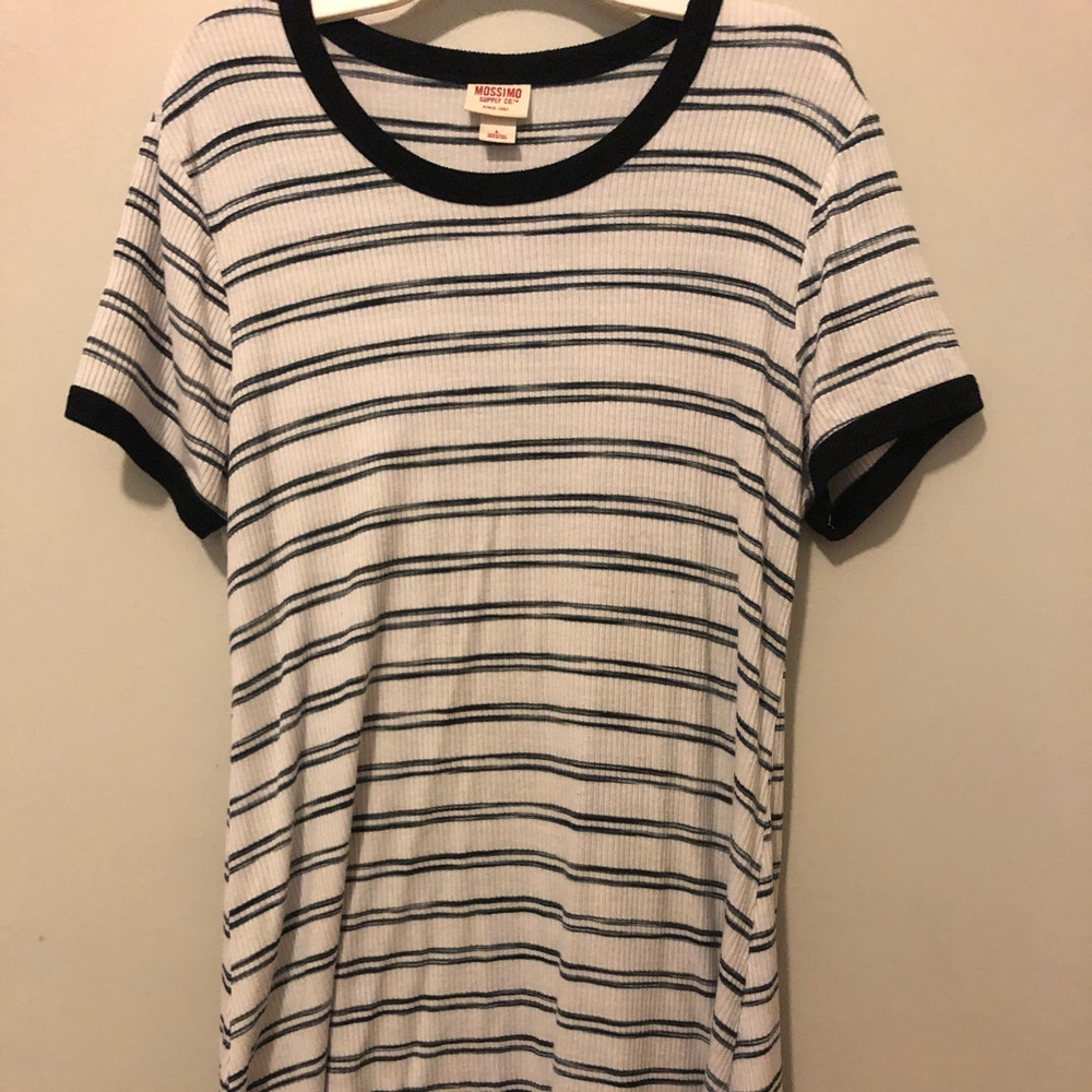Black and White t-shirt dress